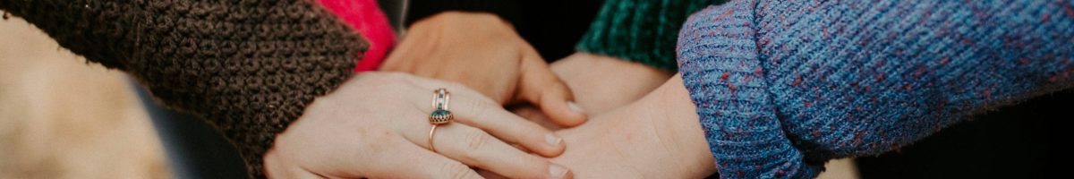 Hands together in a team